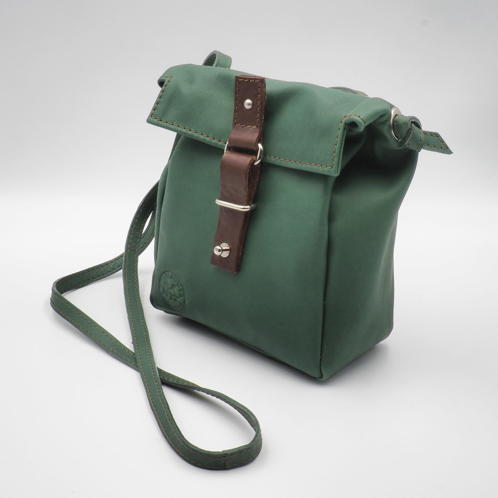 SUGAR MINI BAG agate green leather