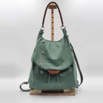 IRENA BACKPACK green leather