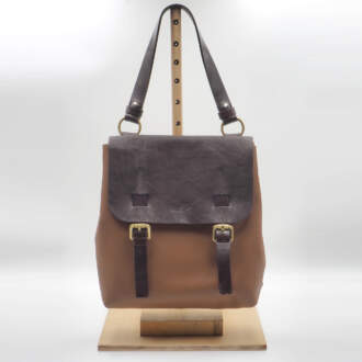 ELIANA BACKPACK δέρμα ταμπά-καφέ