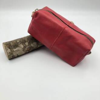 PETRA NECESSAIRE ΤΣΑΝΤΑΚΙ δέρμα κόκκινο