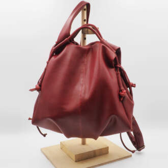 KATERINA BACKPACK red rubino leather