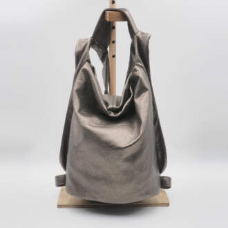 LAOURA BACKPACK δέρμα μεταλλιζέ