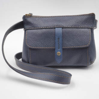 DOLLY WAIST BAG  blue leather (Αντιγραφή)