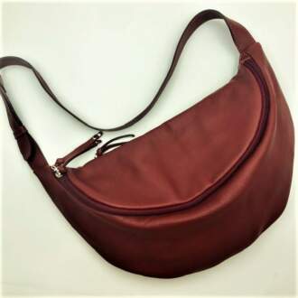 MUSE SLING BAG δέρμα μπορντώ