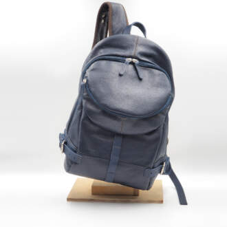NOTA BACKPACK δέρμα μπλε