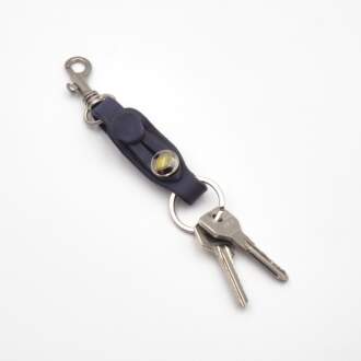 KEY RING with mystic eye viola leather (Αντιγραφή)