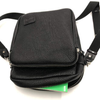 PARIS SHOULDER BAG black leather