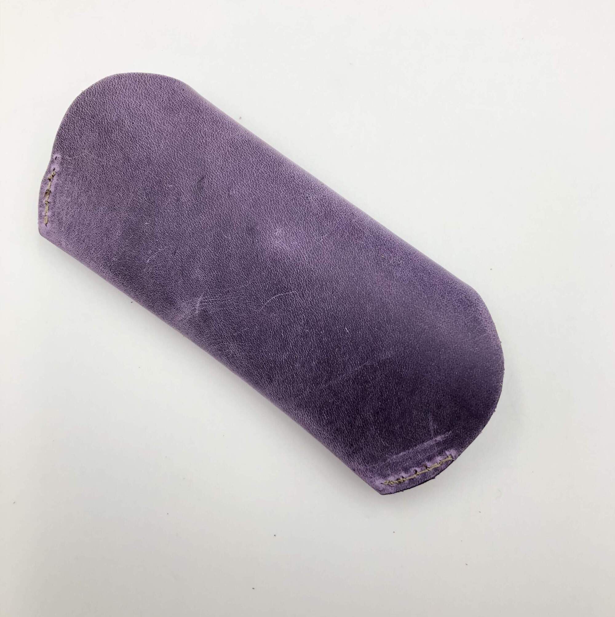 RETRO GLASSES CASE purple leather