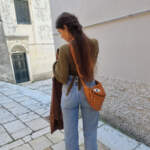 THEA SLING BAG turquoise canvas