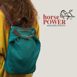 ANDREA JUNIOR BACKPACK τυρκουάζ καμβάς – δέρμα