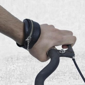 ΒΡΑΧΙΟΛΙ BELT BAG δέρμα μαύρο-1