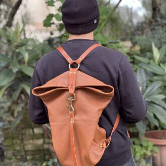HOOK BACKPACK tabac leather