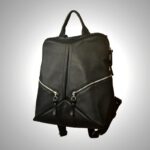 IRIA BACKPACK δέρμα μαύρο