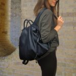 KATERINA BACKPACK δέρμα μπλε