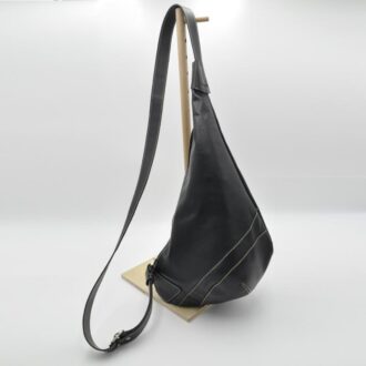 KORINA SLING BAG δέρμα μαύρο
