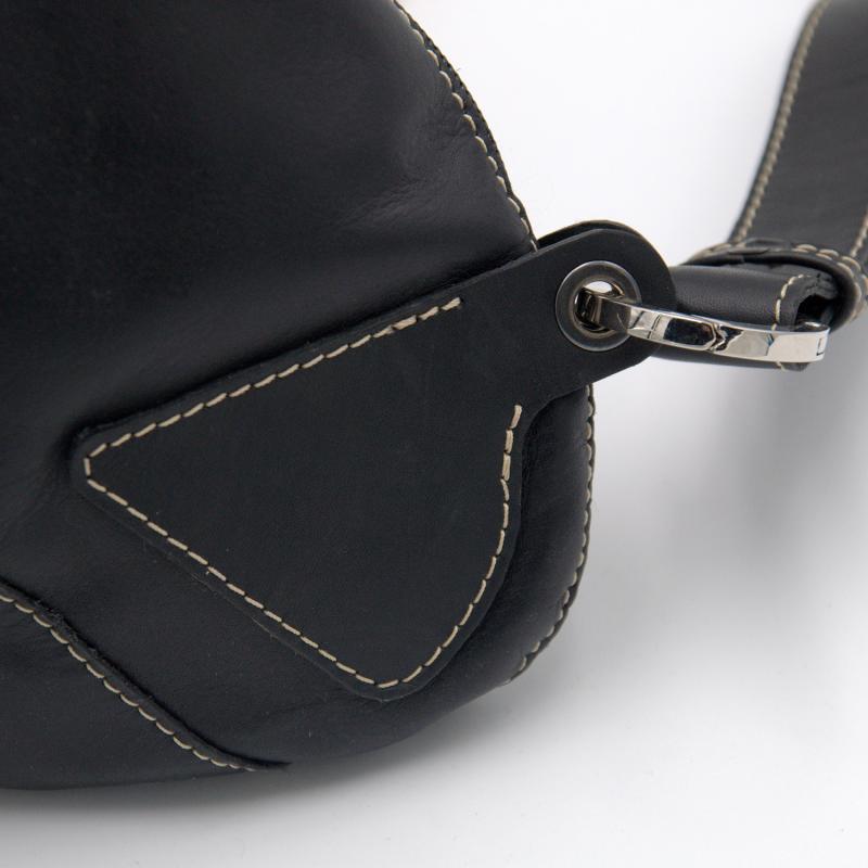 KORINA SLING BAG δέρμα μαύρο