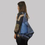MOIRA MULTI BAG blue canvas – leather