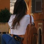 MYRTO BACKPACK tabac canvas – leather