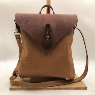 MYTHOS backpack leather camel-brown