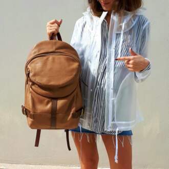 NOTA BACKPACK δέρμα noce
