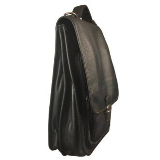 DARIO MESSENGER BAG black leather