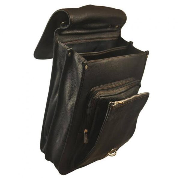 DARIO MESSENGER BAG black leather