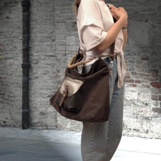 DODO SHOULDER BAG brown leather