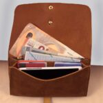 PATMOS WALLET tabac suede leather
