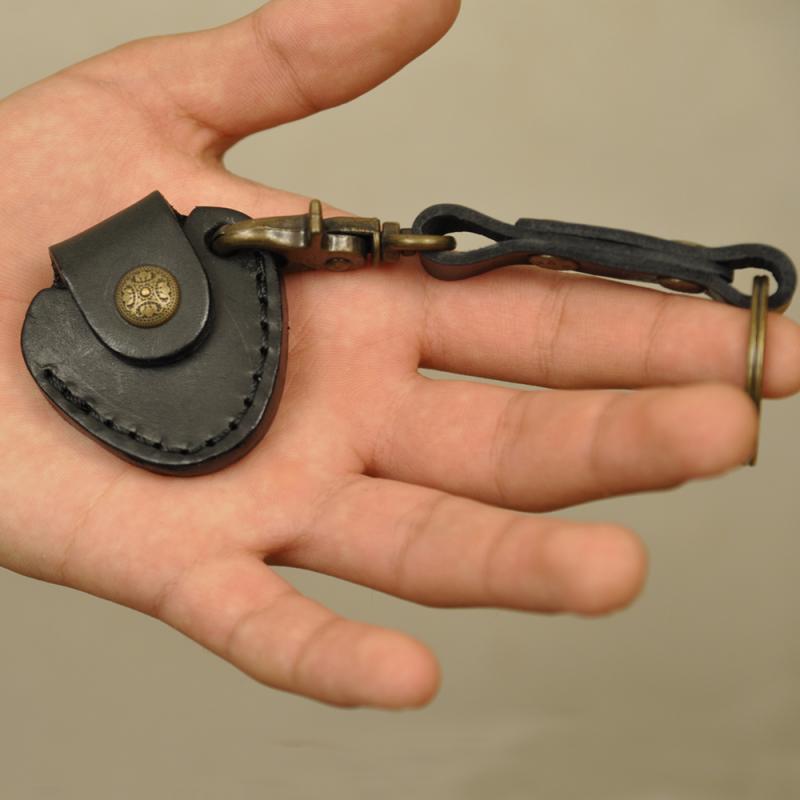KEY RING naturale leather