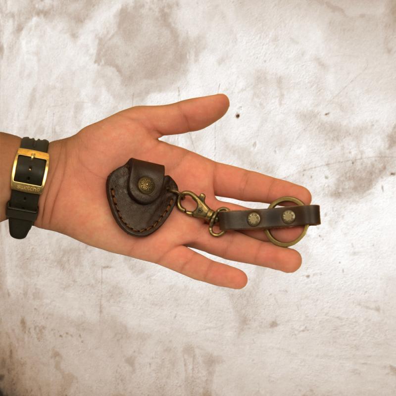 KEY RING naturale leather