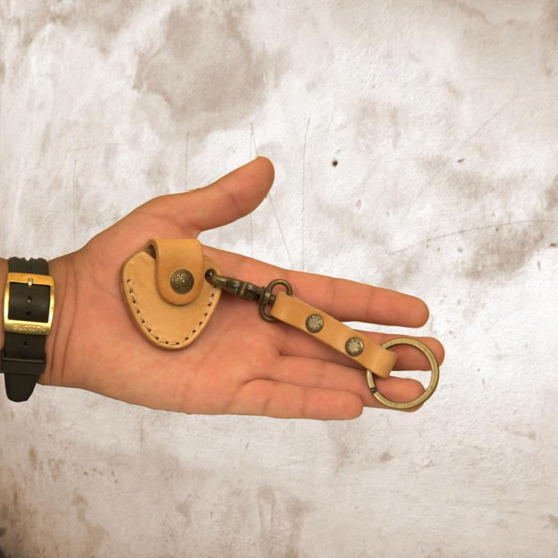 KEY RING naturale leather