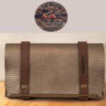 TWIN WALLET metalic leather